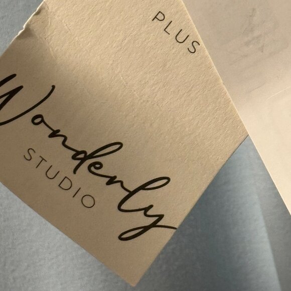 Wonderly Studio Womens Plus Size Light Blue Leggings 2X NWT - Picture 6 of 11